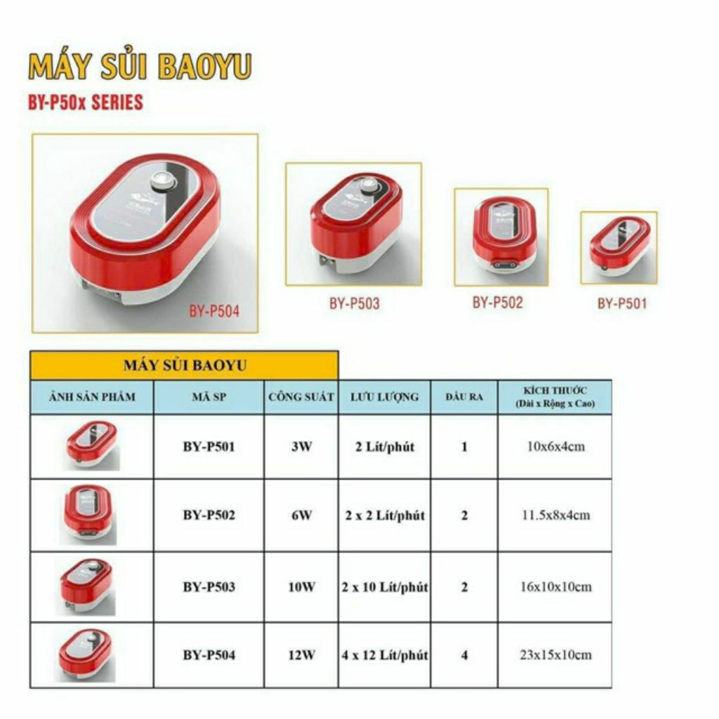 MÁY SỤC KHÍ OXI KHÔNG ỒN BAOYU. SỦI OXI BAOYU KÈM DÂY VÀ ĐÁ SỦI OXI.