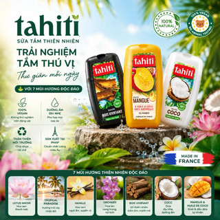 [ Quà tặng không bán ] Sữa Tắm Tahiti 250ml ngọt ngào quyến rũ - Hàng Pháp
