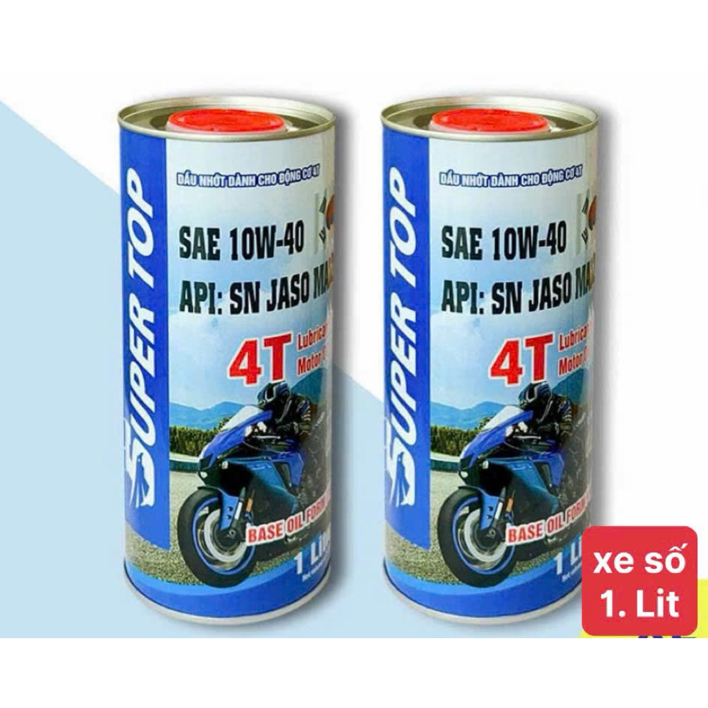 Dầu nhớt super top xe ga xe số 0,8L-1L