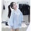 MIU.STUDIO •”Phobe Set” Set áo sơmi kẻ tay bồng cổ V from rộng basic kèm quần sooc trắng cạp cao hack dáng trẻ trung