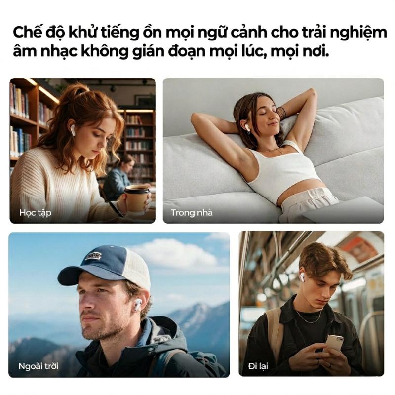 Tai nghe không dây Kieslect Ectra Free ANC I Pin lên đến 60H I Chống ồn I Kháng nước IPX4 I Nhỏ gọn | BigBuy360 - bigbuy360.vn