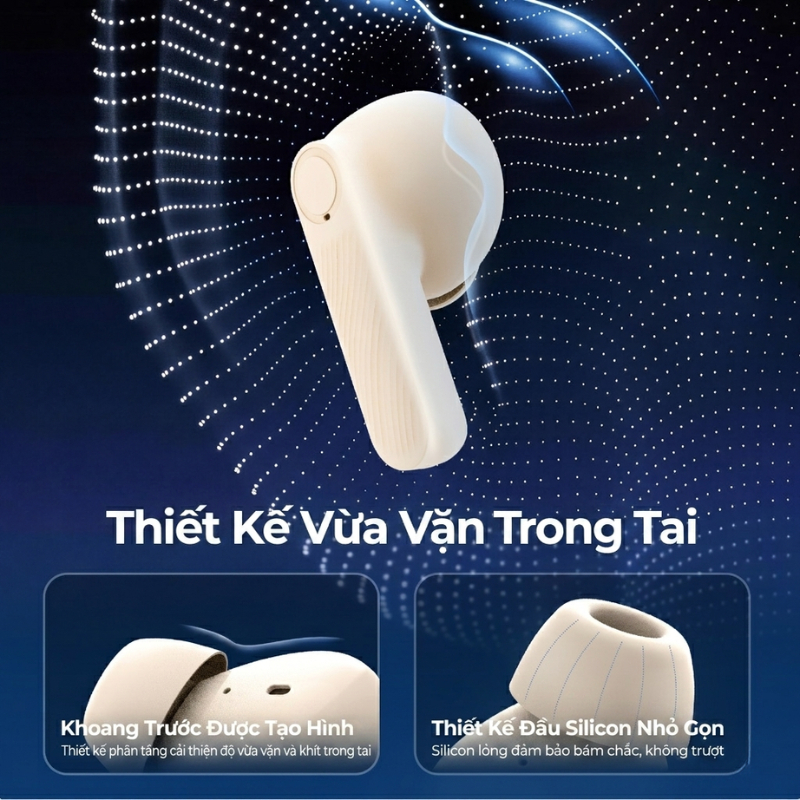 Tai nghe không dây Kieslect Ectra Free ANC I Pin lên đến 60H I Chống ồn I Kháng nước IPX4 I Nhỏ gọn | BigBuy360 - bigbuy360.vn