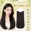 Tóc giả kẹp nửa đầu dáng cúp hàn quốc dài 50 cm, làm dày và phồng tóc, không gây nặng đầu
