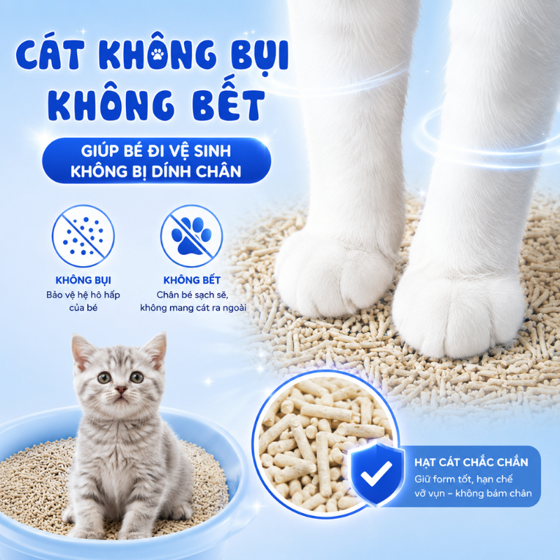 [COMBO 3 BAO 6L] Cát Đậu Nành Vệ Sinh Cho Mèo Hapaws Vón Cục Siêu Nhanh, Không Bụi, Khử Mùi Cực Tốt