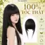 Kẹp tóc mái ngố giả vô hình siêu dày làm từ 100% tóc thật, tóc mái ngang thời trang Hàn Quốc