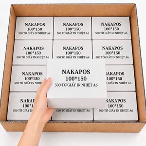 Giấy In Nhiệt Đơn Hàng 100x150 ( 500 Tem) Giấy In Đơn Hàng 76x100x 30m(300 Tem) Giấy Nhiệt Tem Vận Chuyển Phiếu Ship