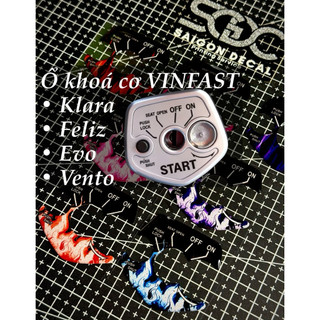 | 1 Cái| Tem Sticker Nhựa Nổi Phản Quang DÁN Ổ KHOÁ CƠ VINFAST - Mẫu Lửa Hot Hit - Có 7 Mẫu