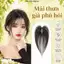 Tóc giả che hói mái thưa 4D rãnh da đầu, phủ hói đỉnh đầu cho nữ, mái giả phủ hói Hàn Quốc