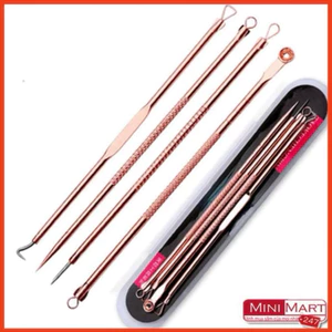Dụng cụ lấy mụn,sét 4 cây nặn mụn từ Inox không dỉ