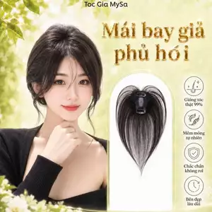 Tóc giả che hói mái bay 4D rãnh da đầu, phủ hói đỉnh đầu cho nữ, mái giả phủ hói Hàn Quốc