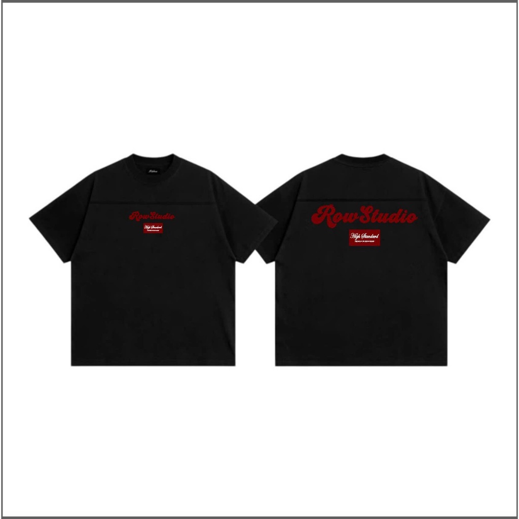 [LINE Ver2] THEROW Áo Thun Tay Ngắn Boxy 250gsm Form Rộng Cổ Tròn " LINE TSHIRT " Unisex Nam Nữ Phong Cách Basic | BigBuy360 - bigbuy360.vn