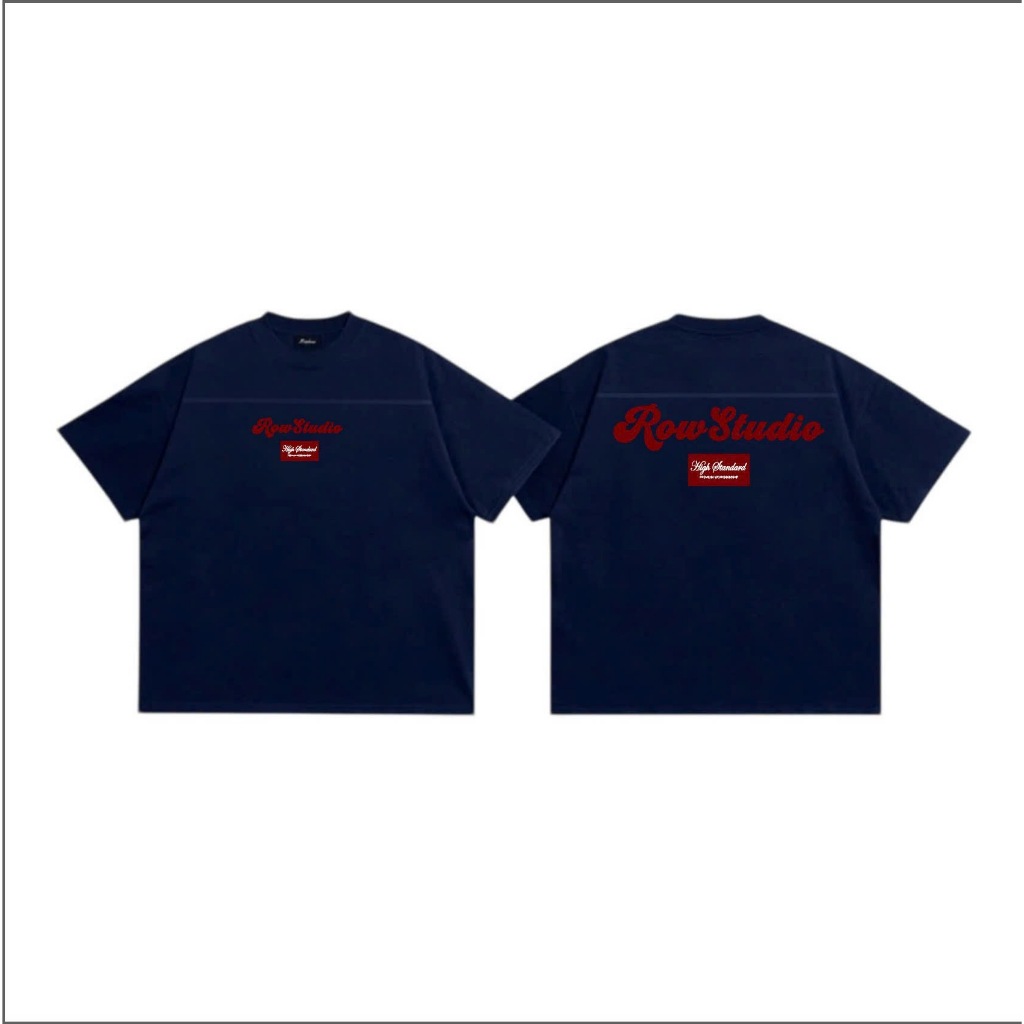 [LINE Ver2] THEROW Áo Thun Tay Ngắn Boxy 250gsm Form Rộng Cổ Tròn " LINE TSHIRT " Unisex Nam Nữ Phong Cách Basic | BigBuy360 - bigbuy360.vn
