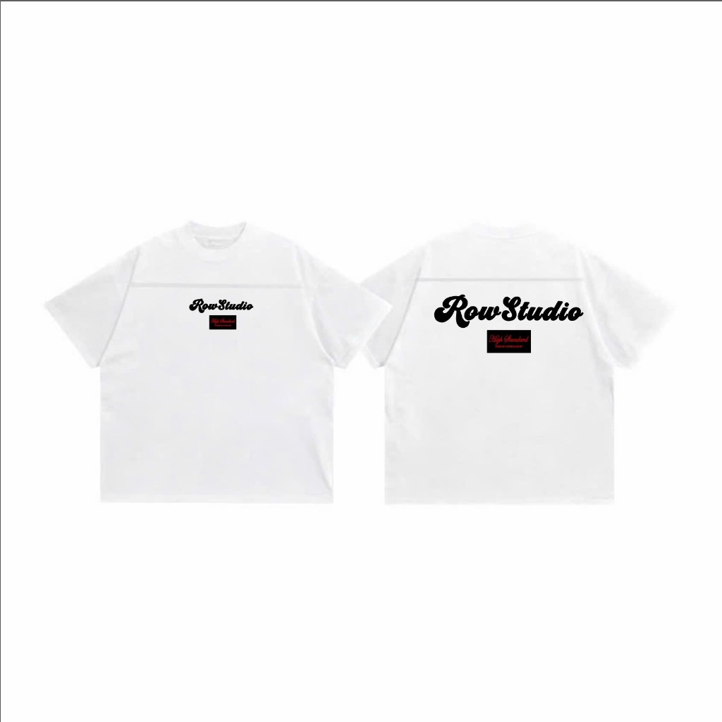 [LINE Ver2] THEROW Áo Thun Tay Ngắn Boxy 250gsm Form Rộng Cổ Tròn " LINE TSHIRT " Unisex Nam Nữ Phong Cách Basic | BigBuy360 - bigbuy360.vn