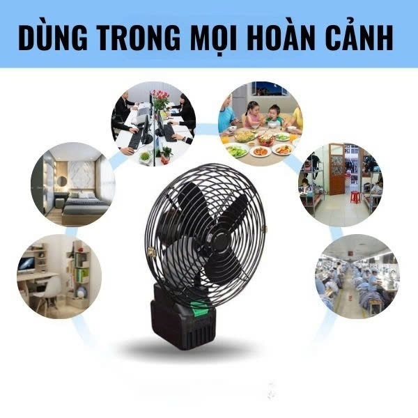 Quạt Tích Điện Lồng Sắt Pin Makita, Đế Pin 21V - 2 Mức Gió,Kích Thước 8 Inch, Tiện Lợi, Rễ Sử Dụng