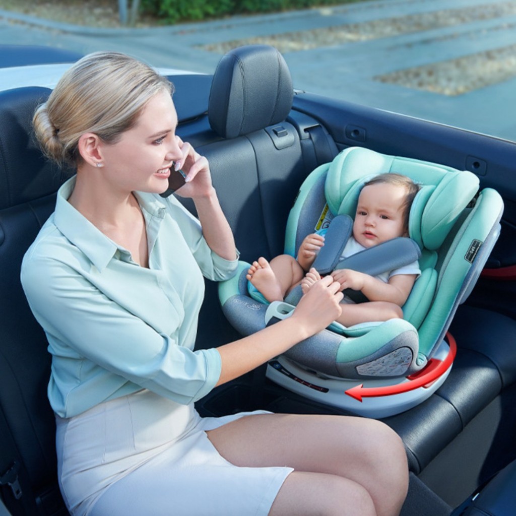 Ghế ngồi ô tô cho bé xoay 360 an toàn, tiện lợi đồng hành cùng trẻ trên mọi nẻo đường, bảo hành 36 tháng mã CS09