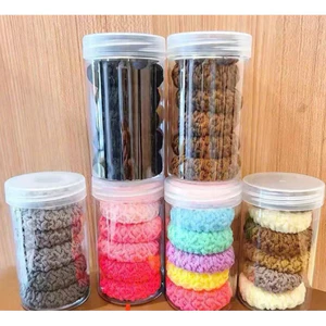 Hộp 6 dây cột tóc len co giãn phong cách hàn quốc