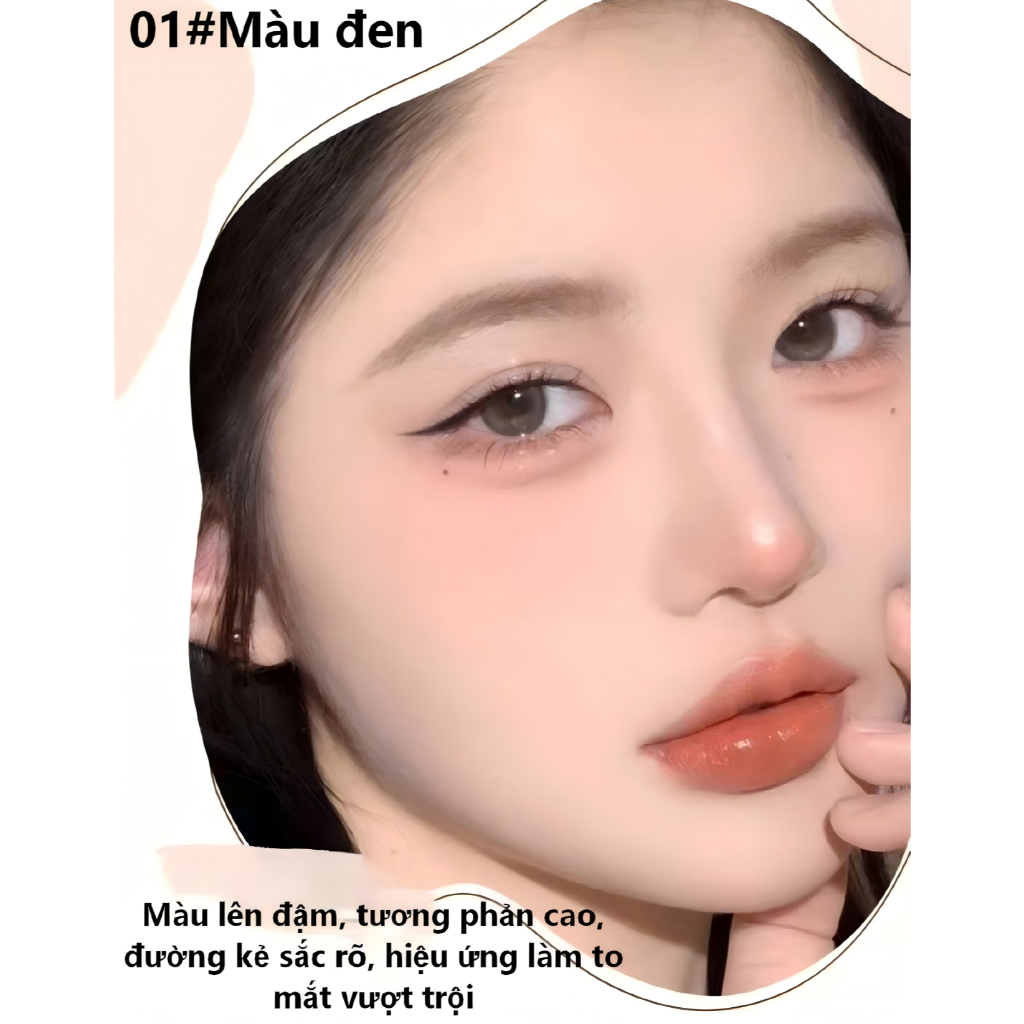 Bút kẻ mắt lỏng LifeGirls Ngòi siêu mảnh mềm mại,nhanh khô,Chống nước chống mồ hôi,nét trơn không lem nhem,3 màu