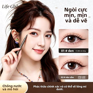 Bút kẻ mắt lỏng LifeGirls Ngòi siêu mảnh mềm mại,nhanh khô,Chống nước chống mồ hôi,nét trơn không lem nhem,3 màu