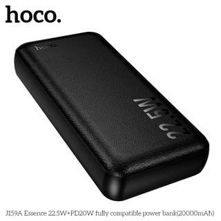 Pin Dự Phòng Hoco J159A 20000mAh TypeC PD 20W & 2 cổng USB-A QC3.0 22.5W (Đen)