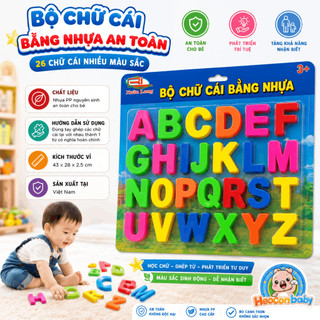 Bộ Chữ Cái Nhựa 26 Chữ Cho Bé – Đồ Chơi Giáo Dục Giúp Bé Học Chữ Thông Minh