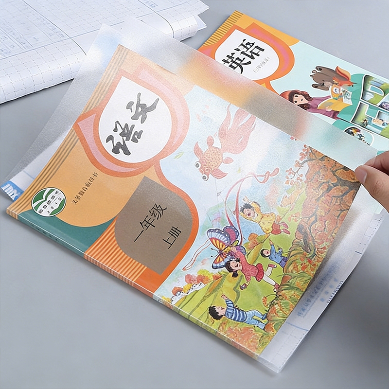 Bìa sách tự dính trong suốt chống nước nhiều kích thước A4 B5 16K 25K cho học sinh cấp 1-12 bảo vệ vở sách