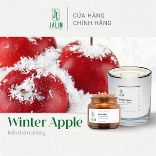 Nến thơm JALIN hương Winter Apple -  Làm từ sáp ong thiên nhiên & sáp đậu nành - Giúp thơm phòng, thư giãn
