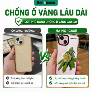 Ốp Lưng iPhone 12 13 14 15 16 17 Chống Sốc Và Ố Vàng Trong Suốt In Hình Hoa Tulip Cho Nữ