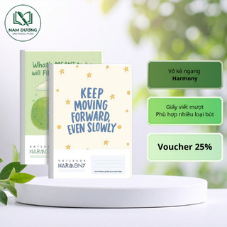 Vở kẻ ngang Harmony A4 200 trang – Có lề tiện ghi chú, phù hợp học sinh sinh viên