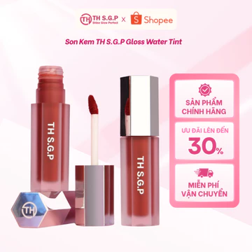 Son Kem TH S.G.P Gloss Water Tint | Tint Bóng Nhẹ, Căng Mọng, Lên Màu Chuẩn, Dưỡng Ẩm Môi