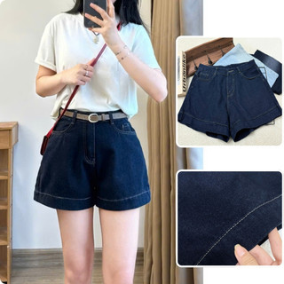 Quần Đùi Bigsize Nữ Cạp Cao Năng Động Mùa Hè Đi Chơi Chất Jean/Denim/Kaki Cho Chubby Q559/J6