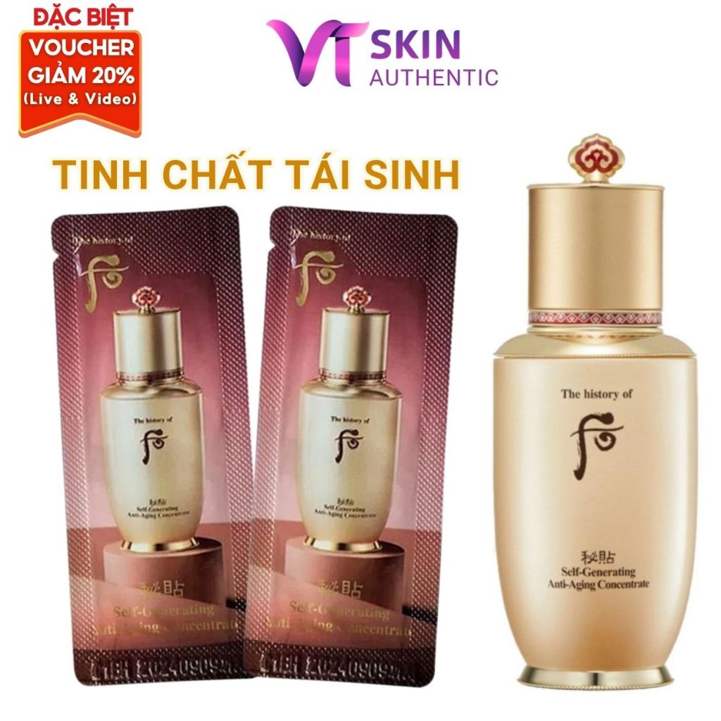 10 Gói Tinh Chất Dưỡng Da Whoo Bichup Self-Generating Anti-Aging Concentrate 1ml | BigBuy360 - bigbuy360.vn