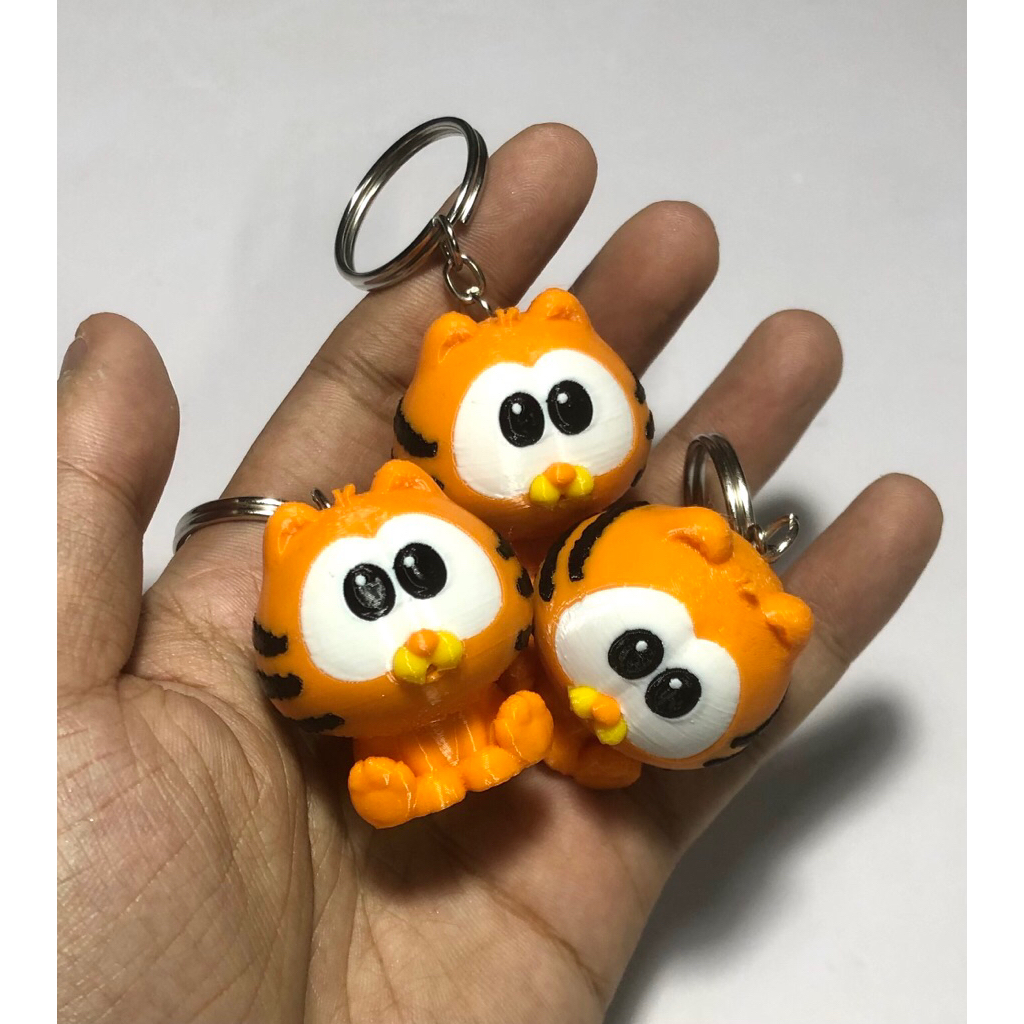 Mèo Garfield | Móc khóa In 3D