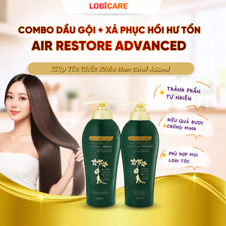 Combo Dầu Gội + Xả Phục Hồi Hư Tổn Và Giảm Rụng Tóc Hair Restore Advanced - Giúp Tóc Chắc Khỏe Hơn 450ml
