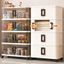 STON 60-70CM Tủ Nhựa Gấp Gọn Có Bánh Xe Tủ Đựng Đồ Dùng Gia Đình Lớn Bếp Tủ Đựng Đồ Đa Năng Cửa Trượt 180° Chống Ẩm