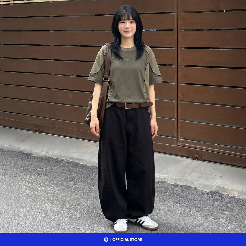Áo T Shirt unisex thun phông form rộng Local Brand Chính Hãng City Cycle Áo thun Contours