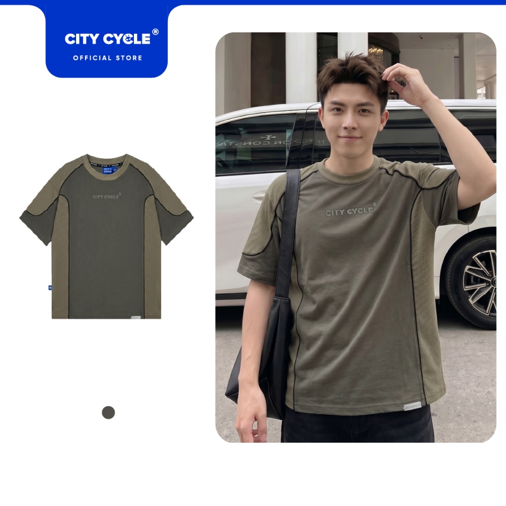 Áo T Shirt unisex thun phông form rộng Local Brand Chính Hãng City Cycle Áo thun Contours