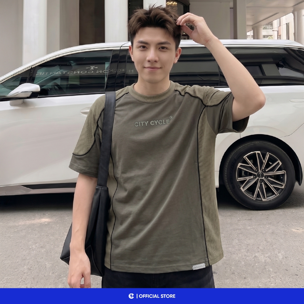Áo T Shirt unisex thun phông form rộng Local Brand Chính Hãng City Cycle Áo thun Contours