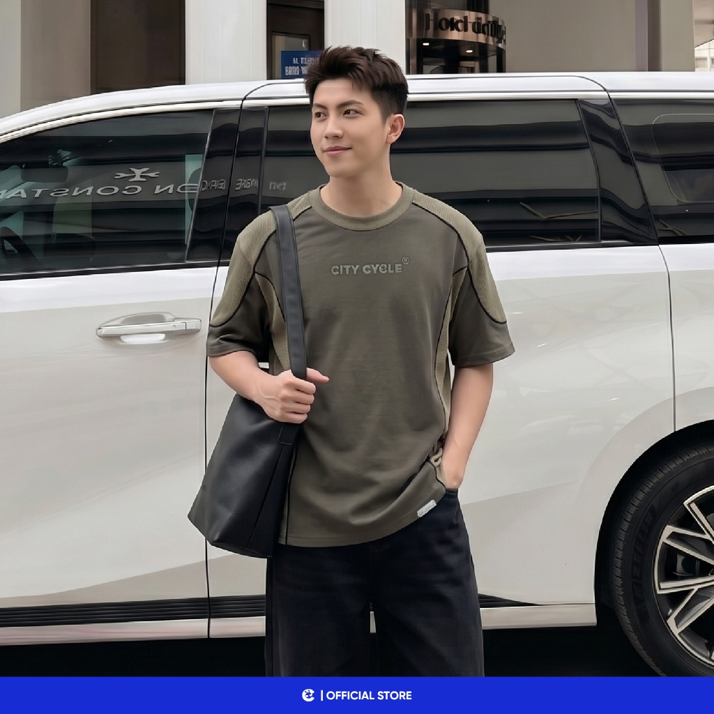 Áo T Shirt unisex thun phông form rộng Local Brand Chính Hãng City Cycle Áo thun Contours