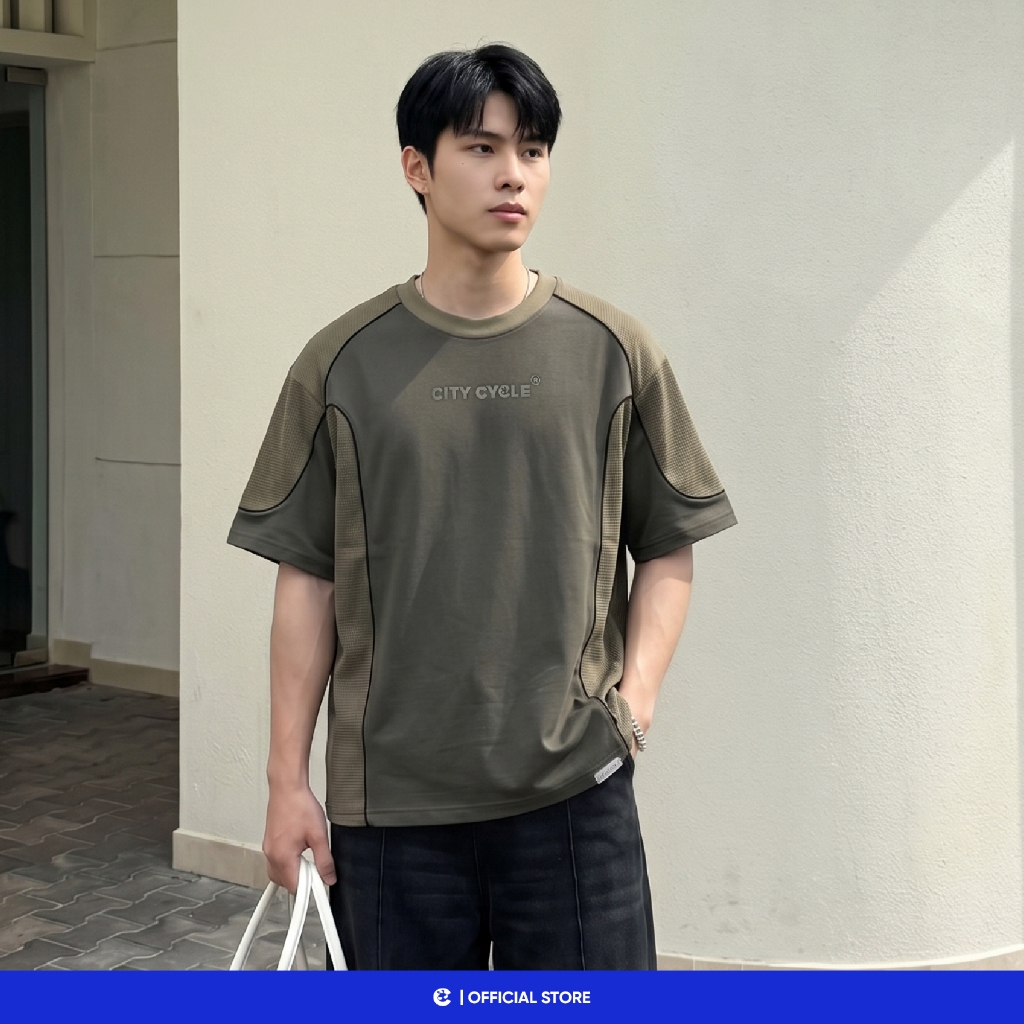 Áo T Shirt unisex thun phông form rộng Local Brand Chính Hãng City Cycle Áo thun Contours