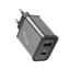 Bộ sạc nhanh 20w Hoco, cốc sạc 2 cổng tiện ích chất liệu PC + ABS bền bỉ chống cháy nổ thiết kế nhỏ gọn