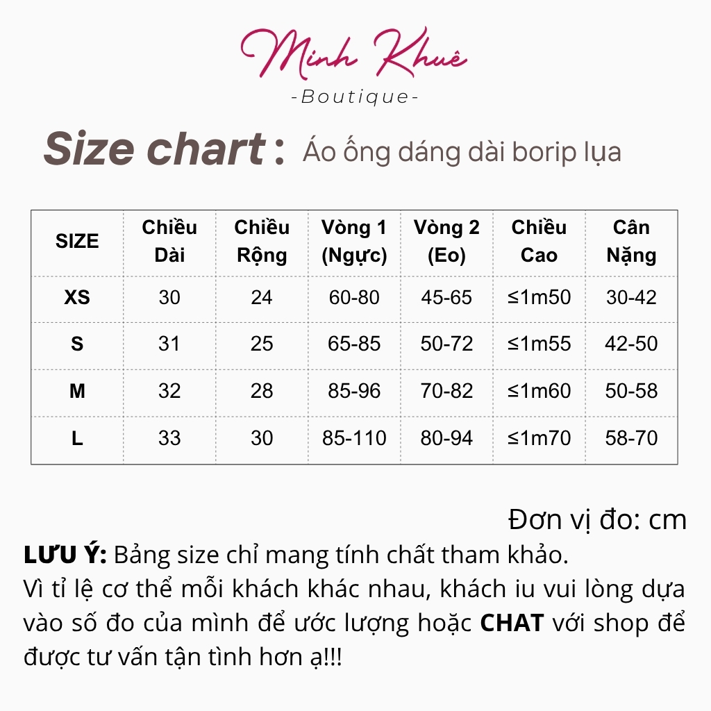 [Mở Bán] Áo Ống Dáng Dài Thun Borip Lụa DD11 Áo Quây Ôm Body, Mềm Mịn, Co Giãn Basic Trendy Minh Khuê Boutique