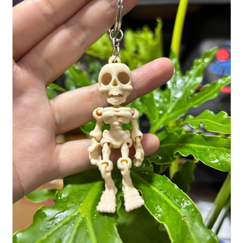 Móc Khóa Bộ Xương Mini In 3D Siêu Ngầu – Skeleton Keychain Cử Động Linh Hoạt – Treo Túi,Balo Cá Tính