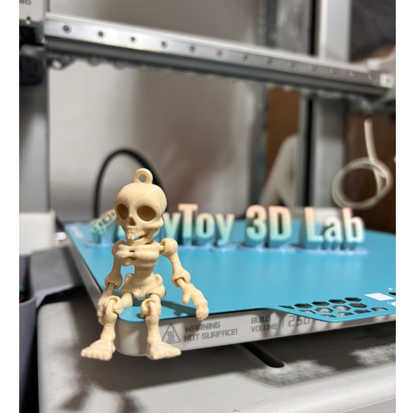Móc Khóa Bộ Xương Mini In 3D Siêu Ngầu – Skeleton Keychain Cử Động Linh Hoạt – Treo Túi,Balo Cá Tính