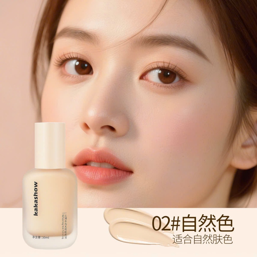 ✨ KEM NỀN THƯƠNG  HIỆU KAKASHOW ✨ Lớp nền căng bóng tự nhiên – Mỏng nhẹ như da thật 💖C477