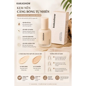 ✨ KEM NỀN THƯƠNG HIỆU KAKASHOW ✨ Lớp nền căng bóng tự nhiên – Mỏng nhẹ như da thật 💖C477