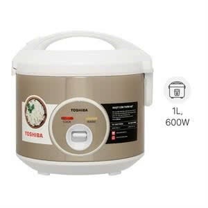 Nồi cơm nắp gài Toshiba 1 lít RC-10JH2PV(B)-Chính Hãng trưng bày-1lít 2-4 người ăn-Công suất:500 W