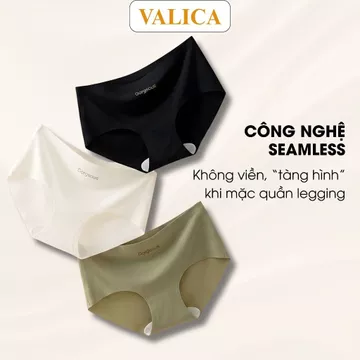 Quần lót nữ đúc su mỏng nhẹ không đường may - Quần lót su cạp cao đáy dán kháng khuẩn VALICA L057