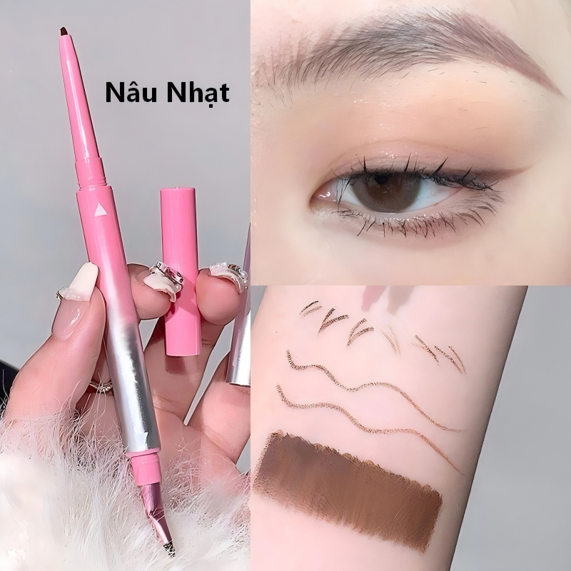 Chì kẻ mắt QXQY,có cọ uốn góc,chống nước,không lem,lâu trôi,tạo mắt ngọc,dành cho người mới