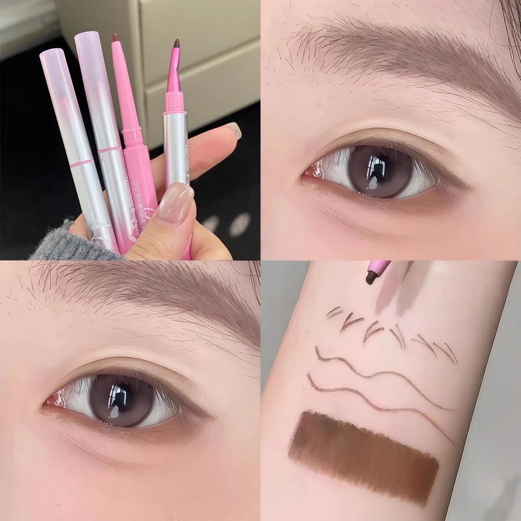 Chì kẻ mắt QXQY,có cọ uốn góc,chống nước,không lem,lâu trôi,tạo mắt ngọc,dành cho người mới