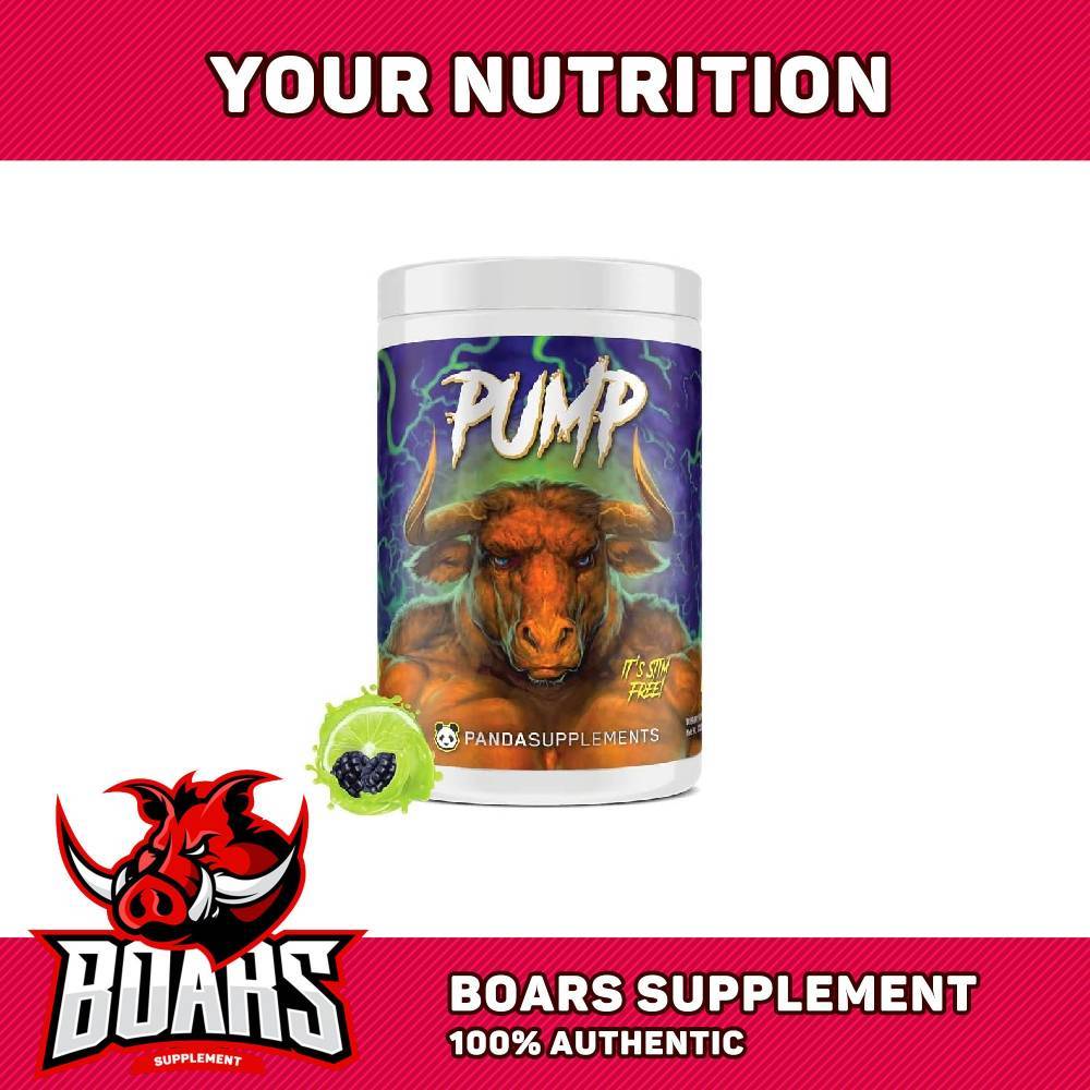 Panda Pump Stim Free Preworkout (354grams/40servings) - Hỗ Trợ Tăng Cường Tập Luyện